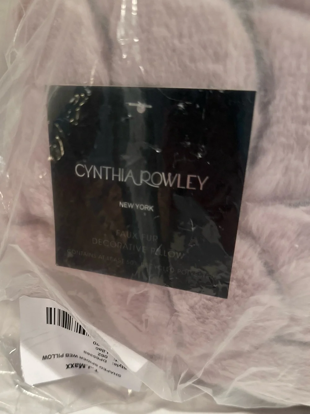 Cynthia Rowley NWT Lilac Spider Web 20 X 20 Pillow